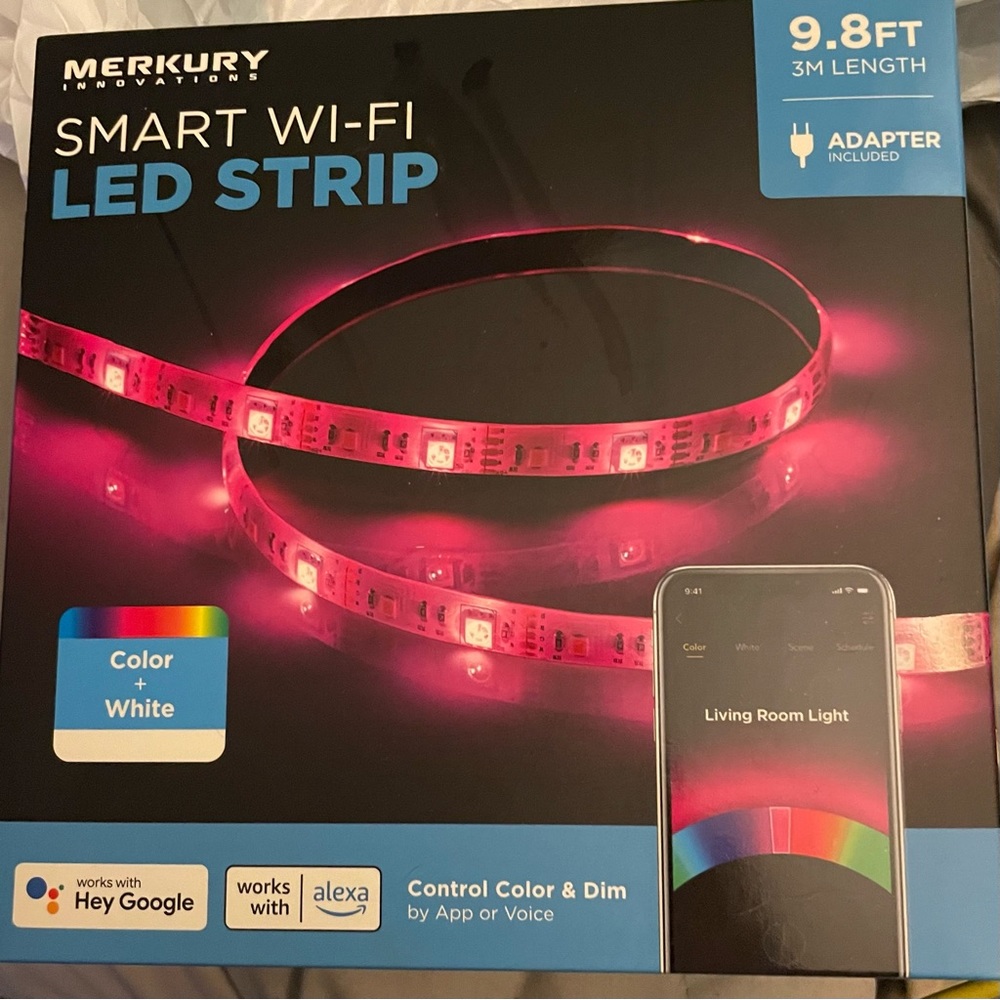 Smart wifi LED colorful or white string of lights, unopened